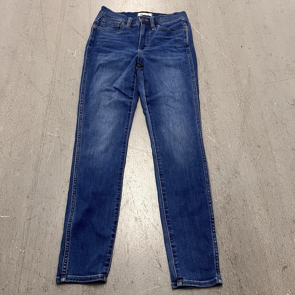 Madewell Women's 10" High Rise Skinny Jeans Roadtripper Blue Denim 28x27 Stretch